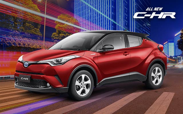 Warna Red Mica With Sporty Black Roof New C-HR Solo Raya