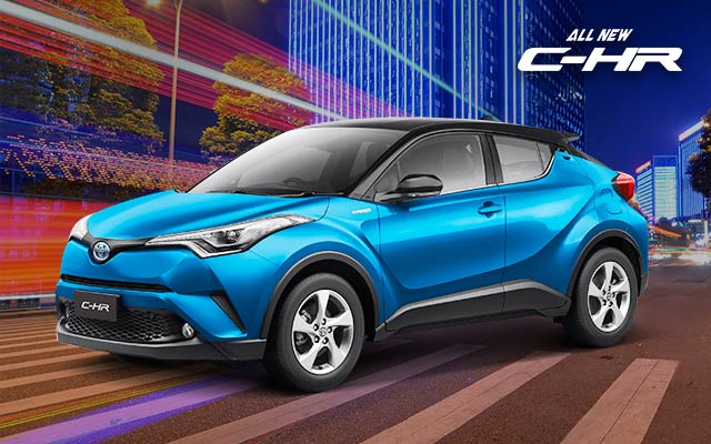 Warna Blue Metallic With Sporty Black Roof New C-HR Solo Raya